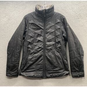 Columbia Titanium Interchange Kaleidoscope Size S Puffer Coat Thermal Omni Heat
